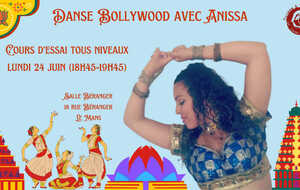 Cours d'essai Danse Bollywood