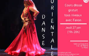 Cours d'essai Danse Orientale