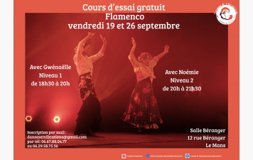 Cours d'essai danse Flamenco